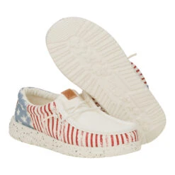 Wally Funk Youth Americana Stars - American Flag -Hey Dude Store 43678 9CW WALLYFUNKYAMERICANASTARS AMERICANFLAG PAIR BOTTOM conversion1