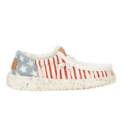 Wally Funk Toddler Americana Stars - American Flag -Hey Dude Store 43679 9CW WALLYFUNKTAMERICANASTARS AMERICANFLAG RIGHT SIDE conversion1