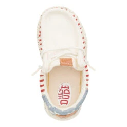 Wally Funk Toddler Americana Stars - American Flag -Hey Dude Store 43679 9CW WALLYFUNKTAMERICANASTARS AMERICANFLAG TOP conversion1