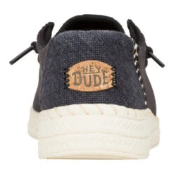 Wendy Espadrille Woven - Black 16 Wendy Espadrille Woven - Black -Hey Dude Store 43681 001 WENDYESPADRILLEWOVEN BLACK BACK conversion1