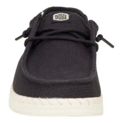 Wendy Espadrille Woven - Black 15 Wendy Espadrille Woven - Black -Hey Dude Store 43681 001 WENDYESPADRILLEWOVEN BLACK FRONT conversion1