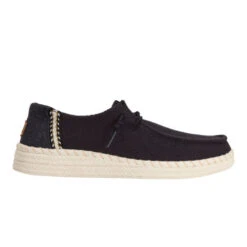 Wendy Espadrille Woven - Black 19 Wendy Espadrille Woven - Black -Hey Dude Store 43681 001 WENDY ESPADRILLE WOVEN BLACK RIGHT SIDE conversion1