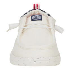 Wendy Funk Americana Stars - White/Navy Blazer 13 Wendy Funk Americana Stars - White/Navy Blazer -Hey Dude Store 43693 1TS WENDYFUNKAMERICANASTARS WHITE NAVYBLAZER FRONT conversion1