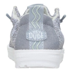 LilDude Slip On Core - Grey/White -Hey Dude Store 43719 01J LILDUDESLIPONCORE GREYWHITE BACK conversion1