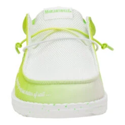 Wally Margaritaville 2 - White/Lime -Hey Dude Store 43723 13F WALLYMARGARITAVILLE2 WHITELIME FRONT