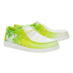 Wally Margaritaville 2 - White/Lime -Hey Dude Store 43723 13F WALLYMARGARITAVILLE2 WHITELIME PAIR