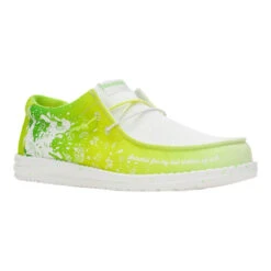 Wally Margaritaville 2 - White/Lime -Hey Dude Store 43723 13F WALLYMARGARITAVILLE2 WHITELIME RIGHT 3QTR