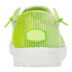 Wendy Margaritaville 2 - White/Lime -Hey Dude Store 43724 13F WENDYMARGARITAVILLE2 WHITELIME BACK