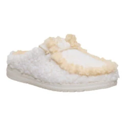 Wendy Slipper - Egret/Wood Ash -Hey Dude Store 44170 0OJ WENDYSLIPPER EGRETWOODASH 3QTR conversion1