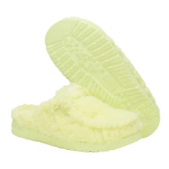 Wendy Slipper - Cozy Luminary Green -Hey Dude Store 44170 3AN WENDYSLIPPER LUMINARYGREEN PAIR BOTTOM conversion1