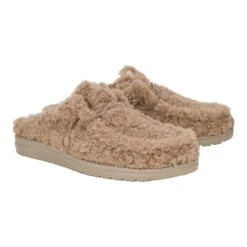Wally Slipper - Cozy Timber Wolf -Hey Dude Store 44171 2BI WALLYSLIPPER TIMBER PAIR