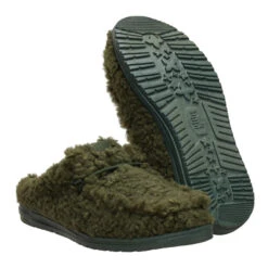 Wally Slipper - Moss -Hey Dude Store 44171 308 WALLYSLIPPER MOSS PAIR BOTTOM conversion1