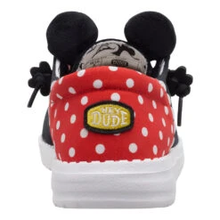 Disney Minnie Mouse Wendy - Minnie Black/Red -Hey Dude Store 44179 063 WENDYFUNKMINNIEMOUSE BLACKRED BACK