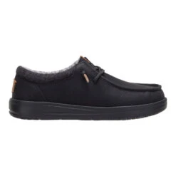 Paul Youth Classic - Black/Black 17 Paul Youth Classic - Black/Black -Hey Dude Store 44180 060 PAULYCLASSIC BLACKBLACK RIGHT LATERAL conversion1