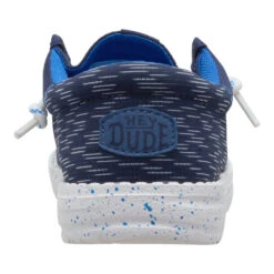 Wally Funk Youth Jersey Jacquard - Peacoat Blue/Multi -Hey Dude Store 44184 4WX WALLYFUNKYJERSEYJACQUARD PEACOATBLUEMULTI BACK conversion1