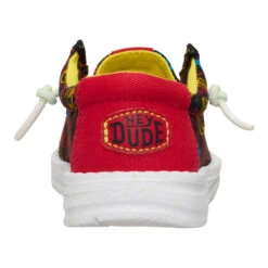 Wally Toddler Space Glow - Black/Red -Hey Dude Store 44196 063 WALLYTSPACEGLOW BLACKRED BACK conversion1