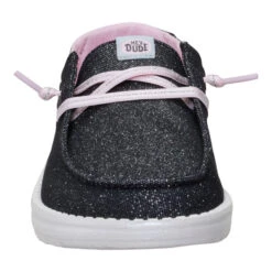 Wendy Youth Shimmer Flower - Charcoal 13 Wendy Youth Shimmer Flower - Charcoal -Hey Dude Store 44206 025 WENDYYSHIMMERFLOWER CHARCOAL FRONT conversion1