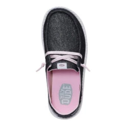 Wendy Youth Shimmer Flower - Charcoal 15 Wendy Youth Shimmer Flower - Charcoal -Hey Dude Store 44206 025 WENDYYSHIMMERFLOWER CHARCOAL TOP conversion1