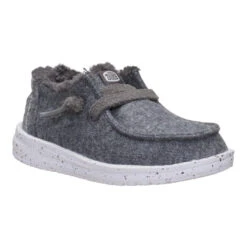 Wendy Toddler Wool Cozy - Charcoal -Hey Dude Store 44228 025 WENDYTWOOLCOZY CHARCOAL 3QTR conversion1