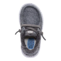 Wendy Toddler Wool Cozy - Charcoal -Hey Dude Store 44228 025 WENDYTWOOLCOZY CHARCOAL TOP conversion1