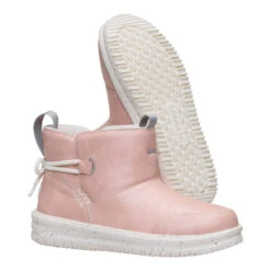 Camden Bow Boot Youth Cozy - Sparkle Pink -Hey Dude Store 44232 6VG CAMDENBOWBOOTYCOZY SPARKLEPINK PAIR BOTTOM conversion1