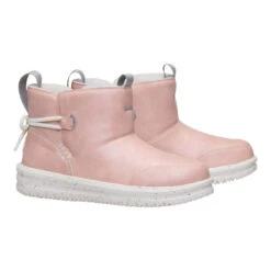 Camden Bow Boot Youth Cozy - Sparkle Pink -Hey Dude Store 44232 6VG CAMDENBOWBOOTYCOZY SPARKLEPINK PAIR conversion1