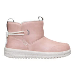 Camden Bow Boot Youth Cozy - Sparkle Pink -Hey Dude Store 44232 6VG CAMDENBOWBOOTYCOZY SPARKLEPINK RIGHT LATERAL conversion1