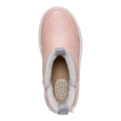 Camden Bow Boot Youth Cozy - Sparkle Pink -Hey Dude Store 44232 6VG CAMDENBOWBOOTYCOZY SPARKLEPINK TOP conversion1