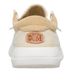 Wendy Comf Patchwork - Ivory/Tan -Hey Dude Store 44235 1OB WENDYCOMFPATCHWORK IVORYTAN BACK conversion1