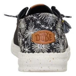 Wendy Funk Embroidered Floral - Black -Hey Dude Store 44237 001 WENDYFUNKEMBROIDEREDFLORAL BLACK BACK conversion1