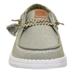 Wendy Funk Embroidered Floral - Olive -Hey Dude Store 44237 337 WENDYFUNKEMBROIDERED OLIVE FRONT conversion1