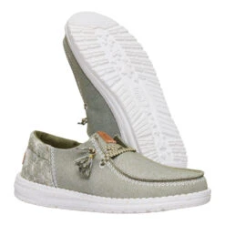 Wendy Funk Embroidered Floral - Olive -Hey Dude Store 44237 337 WENDYFUNKEMBROIDERED OLIVE PAIR BOTTOM conversion1