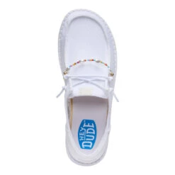 Wendy Funk Mesh Shoelry - White -Hey Dude Store 44242 100 WENDYFUNKMESHSHOELRY WHITE TOP conversion1