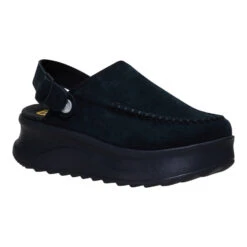 Delray Clog Suede - Black 20 Delray Clog Suede - Black -Hey Dude Store 44259 001 DELRAYCLOGSUEDE BLACK RIGHT SIDE conversion1