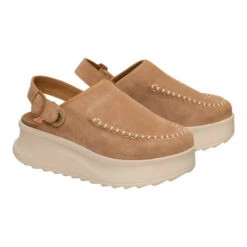 Delray Clog Suede - Tan -Hey Dude Store 44259 265 DELRAYCLOGSUEDE TAN PAIR conversion1