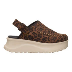 Delray Clog Suede - Brown Leopard -Hey Dude Store 44259 2GA DELRAYCLOGSUEDE BROWNLEOPARD RIGHT LATERAL conversion1