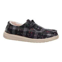 Wendy Confetti Plaid Cozy - Black/Multi -Hey Dude Store 44274 7AD WENDYCONFETTIPLAIDCOZY GREENMULTI RIGHT SIDE conversion1 edb65e68 c38b 4190 9cf9 f861c038ad45
