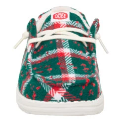 Wendy Confetti Plaid Cozy - Red/Green/Multi -Hey Dude Store 44274 7AD WENDYCONFETTIPLAIDCOZY REDGREENMULTI FRONT conversion1