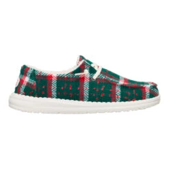 Wendy Confetti Plaid Cozy - Red/Green/Multi -Hey Dude Store 44274 7AD WENDYCONFETTIPLAIDCOZY REDGREENMULTI RIGHT LATERAL conversion1