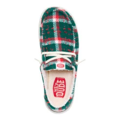Wendy Confetti Plaid Cozy - Red/Green/Multi -Hey Dude Store 44274 7AD WENDYCONFETTIPLAIDCOZY REDGREENMULTI TOP conversion1