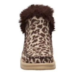 Camden Brushed Leopard Cozy - Leopard -Hey Dude Store 44279 90L CAMDENBRUSHEDLEOPARDCOZY LEOPARD FRONT conversion1