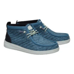 Wally Mid Gripr Washed Quilt - Stormy Blue/Multi -Hey Dude Store 44295 4YH WALLYMIDGRIPRWASHEDQUILT STORMYBLUEMULTI PAIR conversion1