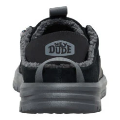 Bradley Blipper Suede - Black/Smoke Grey -Hey Dude Store 44304 0PM BRADLEYBLIPPERSUEDE BLACKSMOKEGREY BACK conversion1