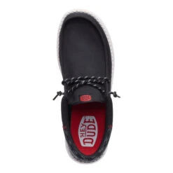 Wally Funk Jersey Jacquard - Black/Multi -Hey Dude Store 44316 0C4 WALLYFUNKJERSEYJACQUARD BLACKMULTI TOP conversion1