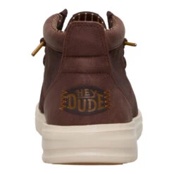 Wally Mid Gripr Vin Classic - Mole Brown/Downtown Brown -Hey Dude Store 44322 2KI WALLYMIDGRIPRVINCLASSIC MOLEBROWNDOWNTOWNBROWN BACK conversion1