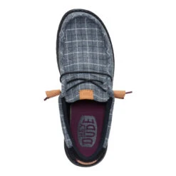 Wally Plaid Corduroy - Black/Multi -Hey Dude Store 44326 0C4 WALLYPLAIDCORDUROY BLACKMULTI TOP conversion1