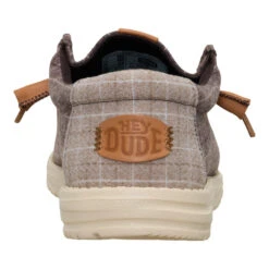 Wally Plaid Corduroy - Mole Brown/Multi 14 Wally Plaid Corduroy - Mole Brown/Multi -Hey Dude Store 44326 2ID WALLYPLAIDCORDUROY MOLEBROWNMULTI BACK conversion1