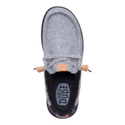 Wally Cozy Plaid - Smoke Grey/Multi -Hey Dude Store 44341 1VY WALLYCOZYPLAID SMOKEGREYMULTI TOP conversion1