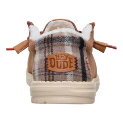 Wally Cozy Plaid - Downtown Brown/Multi -Hey Dude Store 44341 2IG WALLYCOZYPLAID DOWNTOWNBROWNMULTI BACK conversion1