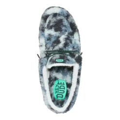 Wally Slipper Cozy Camo - Stormy Blue/Camo -Hey Dude Store 44343 4YF WALLYSLIPPERCOZYCAMO STORMYBLUECAMO TOP conversion1